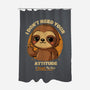 Sloth With Attitude-None-Polyester-Shower Curtain-Trendlory