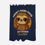 Sloth With Attitude-None-Polyester-Shower Curtain-Trendlory