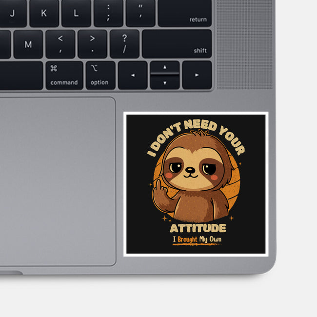 Sloth With Attitude-None-Glossy-Sticker-Trendlory