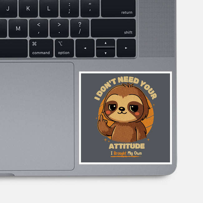 Sloth With Attitude-None-Glossy-Sticker-Trendlory