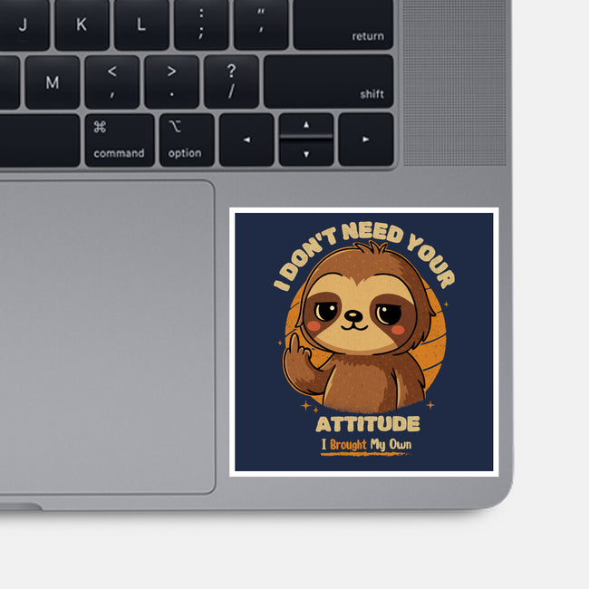 Sloth With Attitude-None-Glossy-Sticker-Trendlory