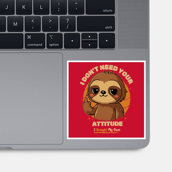 Sloth With Attitude-None-Glossy-Sticker-Trendlory