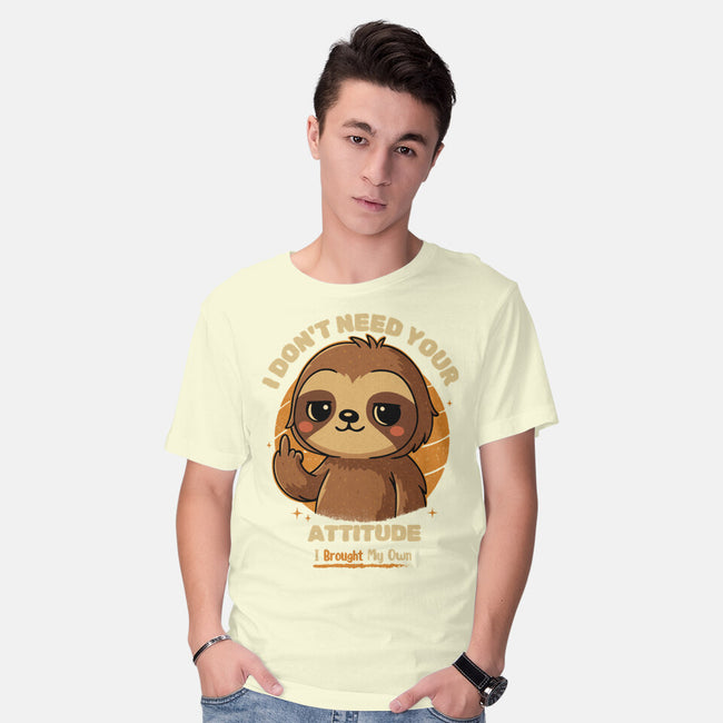Sloth With Attitude-Mens-Basic-Tee-Trendlory