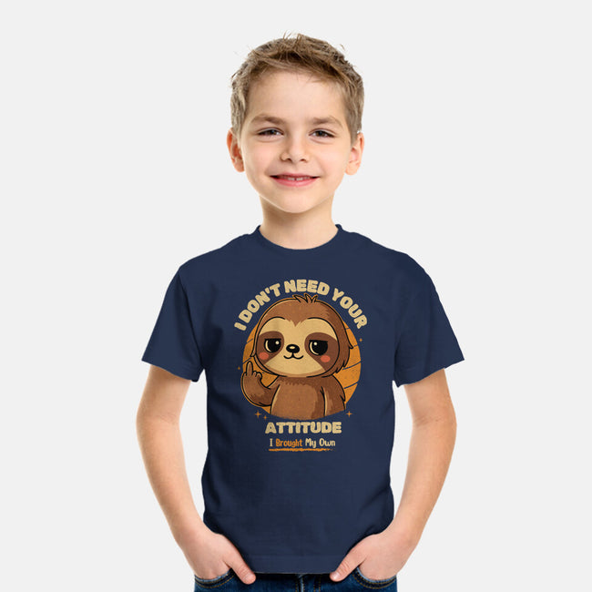 Sloth With Attitude-Youth-Basic-Tee-Trendlory