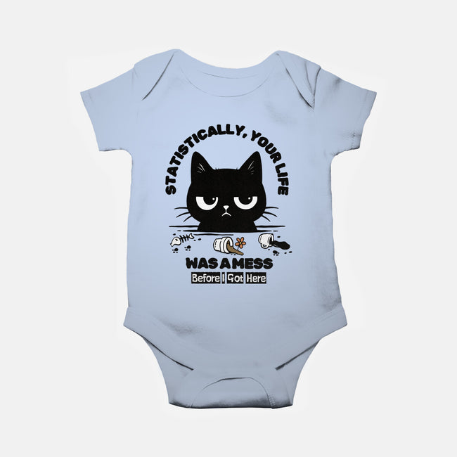 Statistically Your Life Was A Mess-Baby-Basic-Onesie-Trendlory