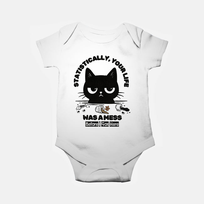 Statistically Your Life Was A Mess-Baby-Basic-Onesie-Trendlory