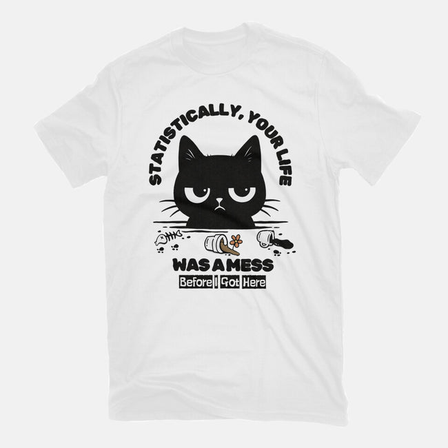 Statistically Your Life Was A Mess-Womens-Fitted-Tee-Trendlory