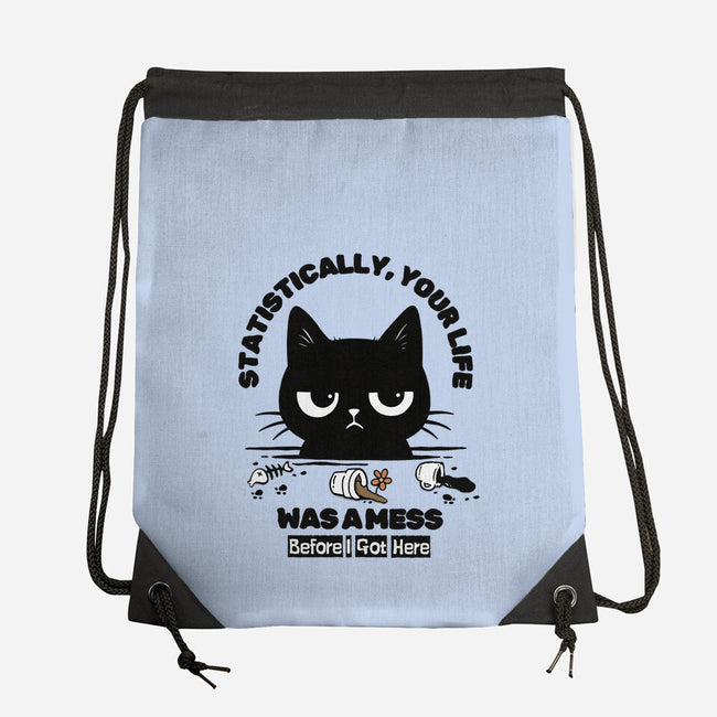 Statistically Your Life Was A Mess-None-Drawstring-Bag-Trendlory