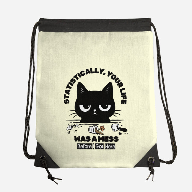 Statistically Your Life Was A Mess-None-Drawstring-Bag-Trendlory