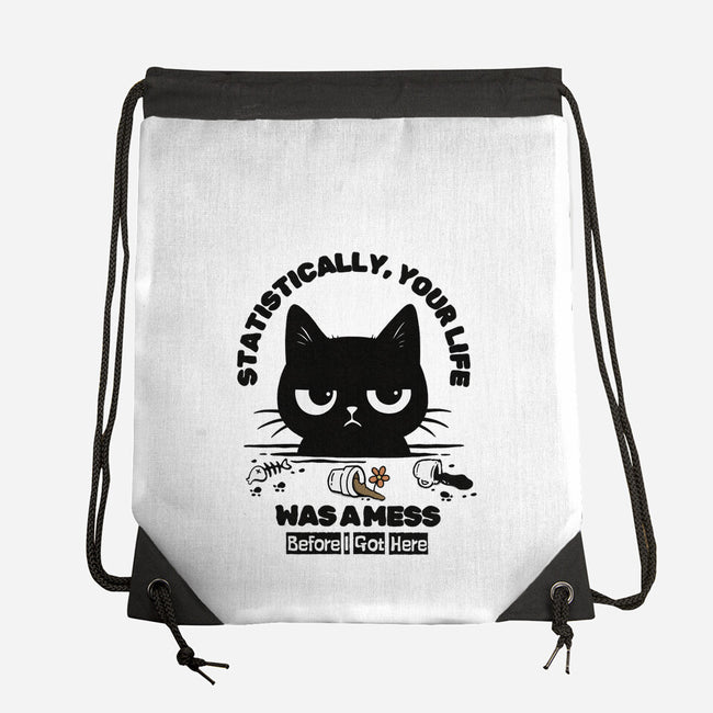 Statistically Your Life Was A Mess-None-Drawstring-Bag-Trendlory