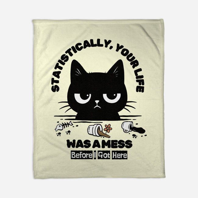 Statistically Your Life Was A Mess-None-Fleece-Blanket-Trendlory