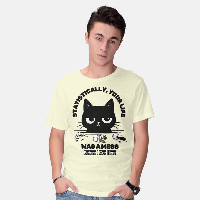 Statistically Your Life Was A Mess-Mens-Basic-Tee-Trendlory