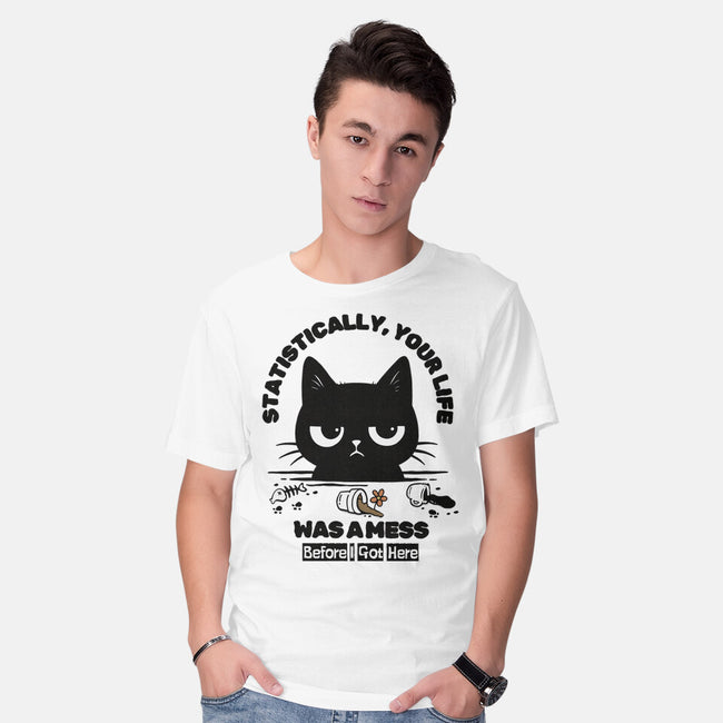 Statistically Your Life Was A Mess-Mens-Basic-Tee-Trendlory