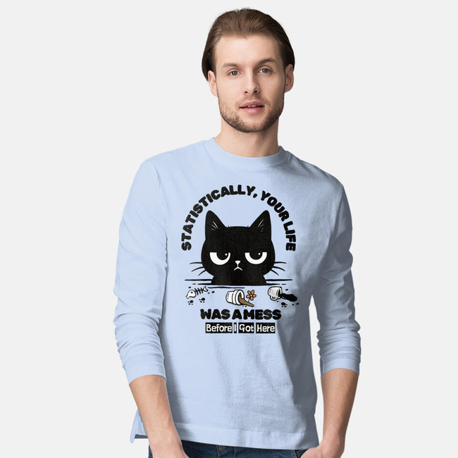 Statistically Your Life Was A Mess-Mens-Long Sleeved-Tee-Trendlory
