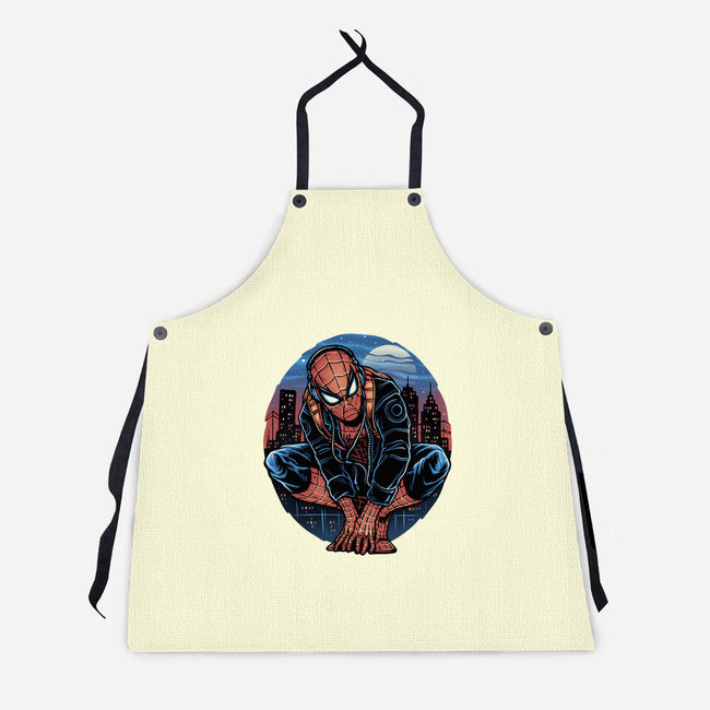 Big City Crawler-Unisex-Kitchen-Apron-glitchygorilla