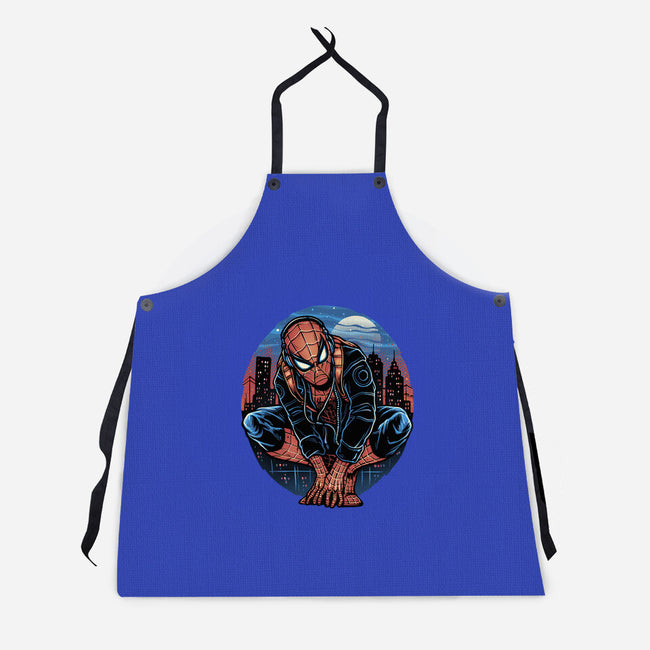 Big City Crawler-Unisex-Kitchen-Apron-glitchygorilla