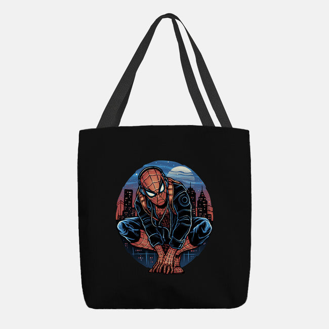 Big City Crawler-None-Basic Tote-Bag-glitchygorilla