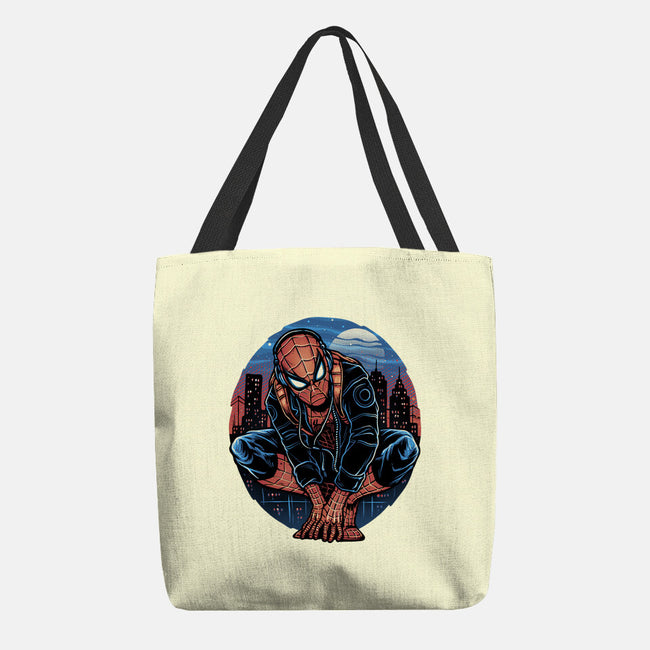 Big City Crawler-None-Basic Tote-Bag-glitchygorilla