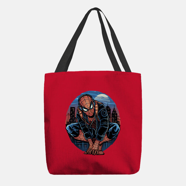 Big City Crawler-None-Basic Tote-Bag-glitchygorilla