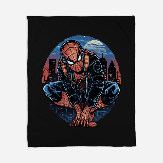 Big City Crawler-None-Fleece-Blanket-glitchygorilla