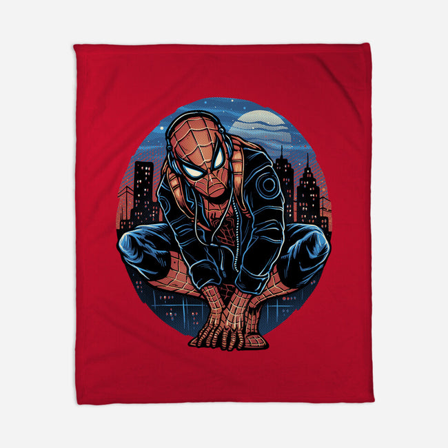 Big City Crawler-None-Fleece-Blanket-glitchygorilla