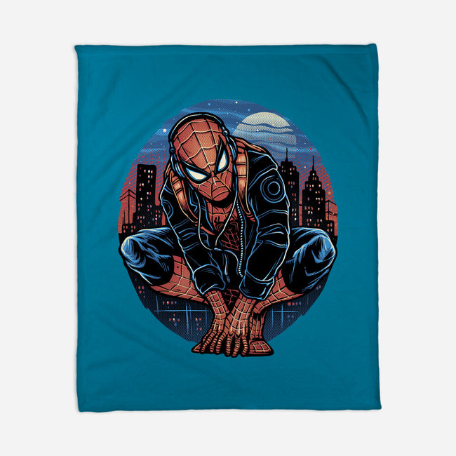 Big City Crawler-None-Fleece-Blanket-glitchygorilla