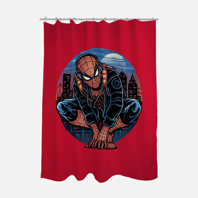 Big City Crawler-None-Polyester-Shower Curtain-glitchygorilla