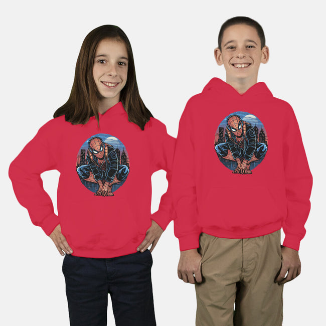 Big City Crawler-Youth-Pullover-Sweatshirt-glitchygorilla