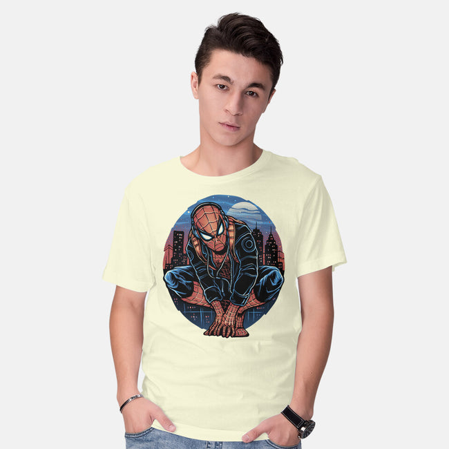 Big City Crawler-Mens-Basic-Tee-glitchygorilla
