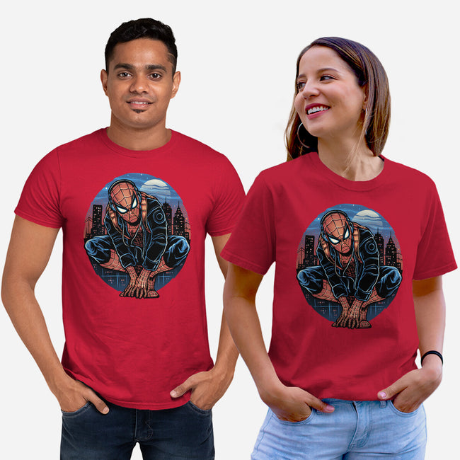 Big City Crawler-Unisex-Basic-Tee-glitchygorilla
