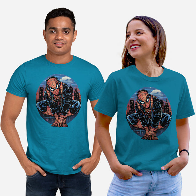 Big City Crawler-Unisex-Basic-Tee-glitchygorilla
