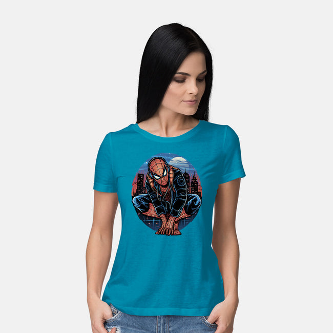 Big City Crawler-Womens-Basic-Tee-glitchygorilla
