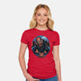 Big City Crawler-Womens-Fitted-Tee-glitchygorilla