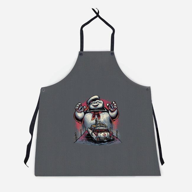 Spooky Encounter-Unisex-Kitchen-Apron-glitchygorilla