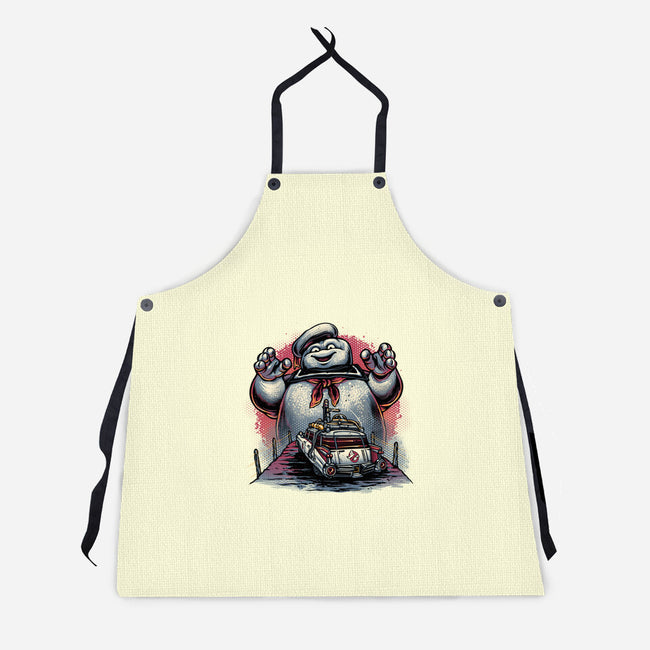 Spooky Encounter-Unisex-Kitchen-Apron-glitchygorilla
