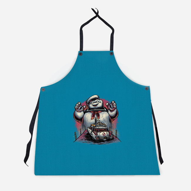 Spooky Encounter-Unisex-Kitchen-Apron-glitchygorilla
