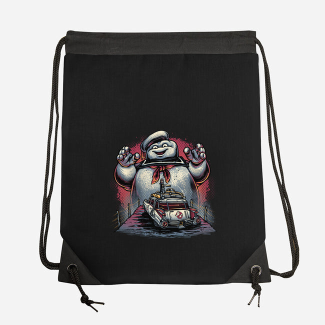 Spooky Encounter-None-Drawstring-Bag-glitchygorilla