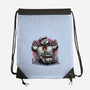 Spooky Encounter-None-Drawstring-Bag-glitchygorilla