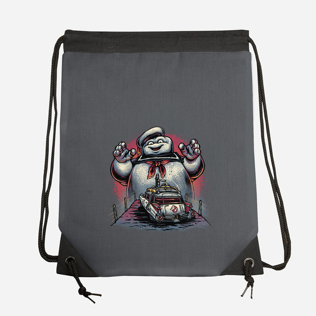 Spooky Encounter-None-Drawstring-Bag-glitchygorilla