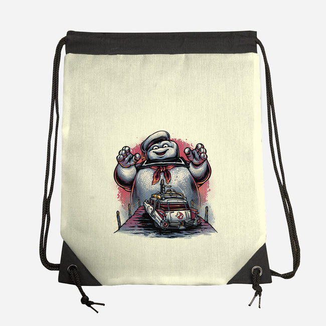 Spooky Encounter-None-Drawstring-Bag-glitchygorilla