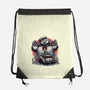 Spooky Encounter-None-Drawstring-Bag-glitchygorilla