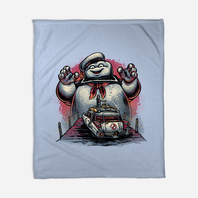 Spooky Encounter-None-Fleece-Blanket-glitchygorilla