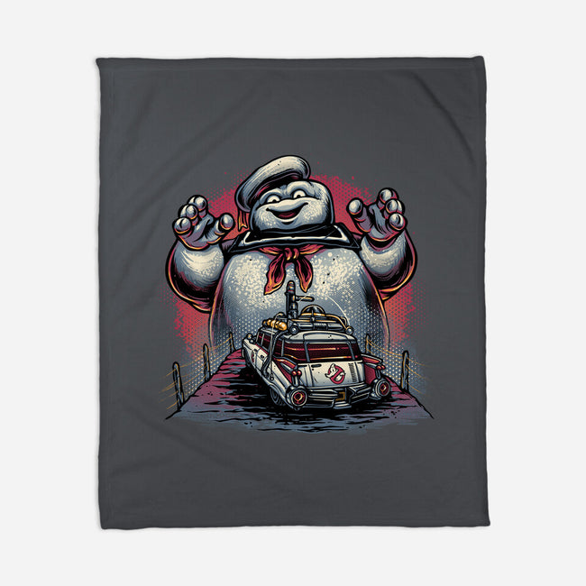 Spooky Encounter-None-Fleece-Blanket-glitchygorilla