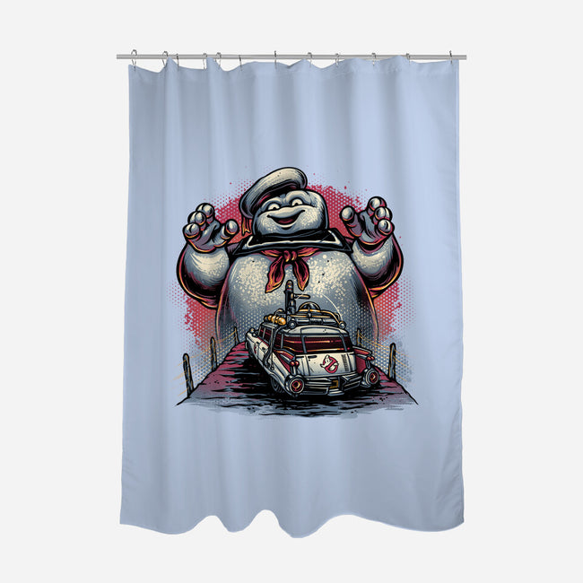 Spooky Encounter-None-Polyester-Shower Curtain-glitchygorilla