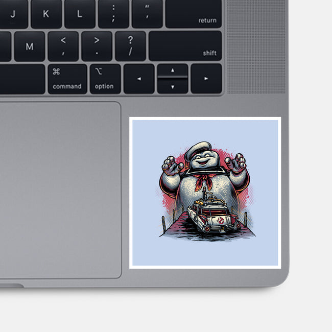 Spooky Encounter-None-Glossy-Sticker-glitchygorilla