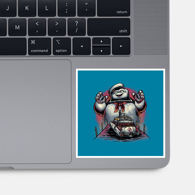 Spooky Encounter-None-Glossy-Sticker-glitchygorilla