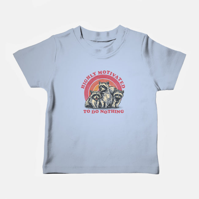 Highly Motivated To Do Nothing-Baby-Basic-Tee-glitchygorilla