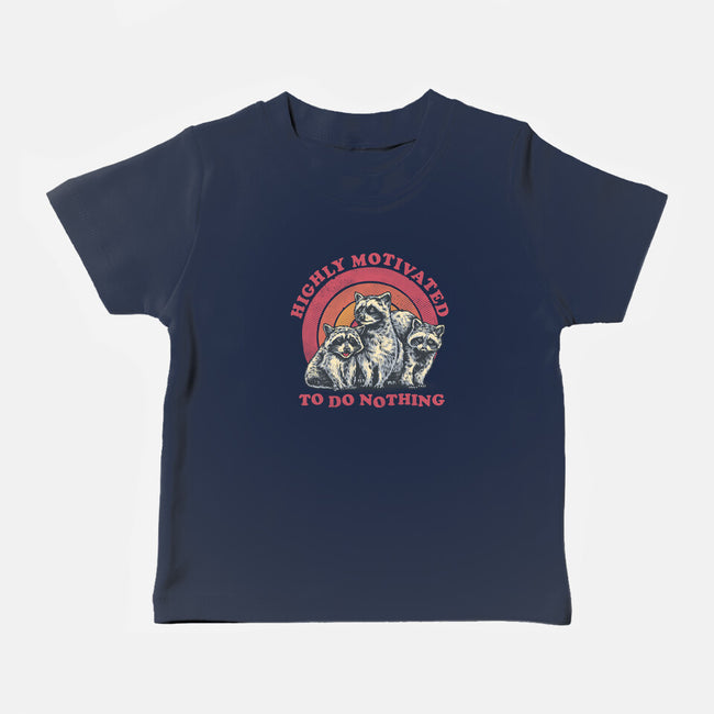 Highly Motivated To Do Nothing-Baby-Basic-Tee-glitchygorilla