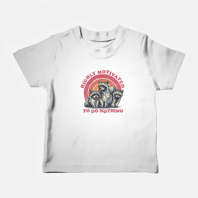 Highly Motivated To Do Nothing-Baby-Basic-Tee-glitchygorilla