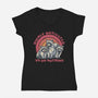 Highly Motivated To Do Nothing-Womens-V-Neck-Tee-glitchygorilla